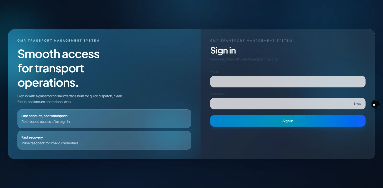 GMR ERP — Sign In