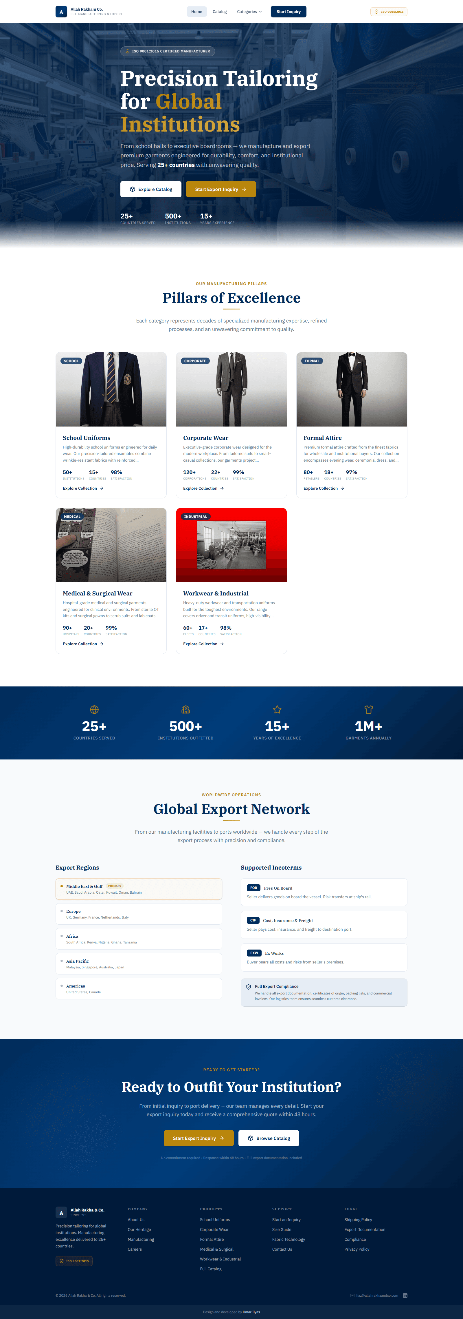 ARC - Precision tailoring for global institutions.