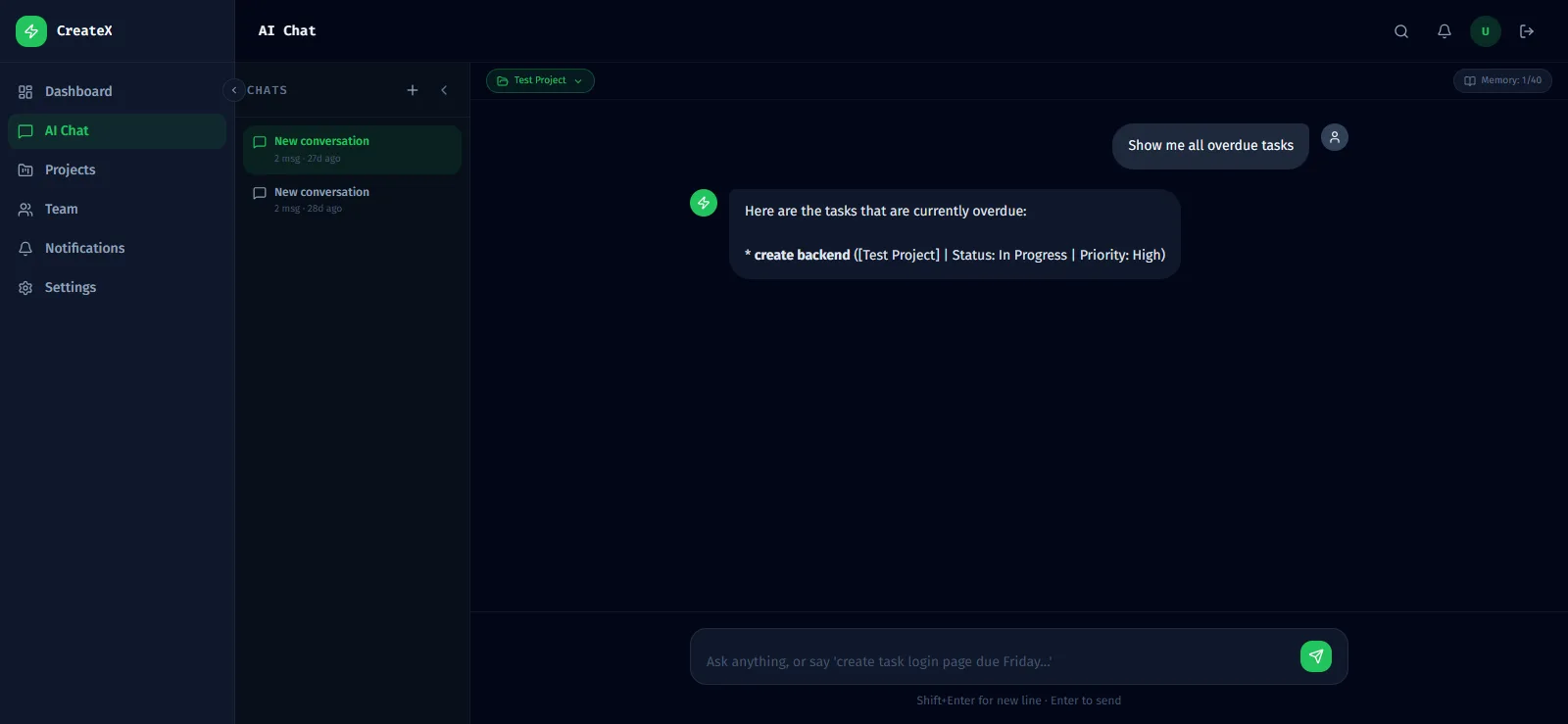 PM Chatbot — Chatbot